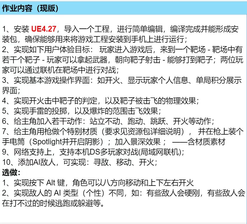 作业要求